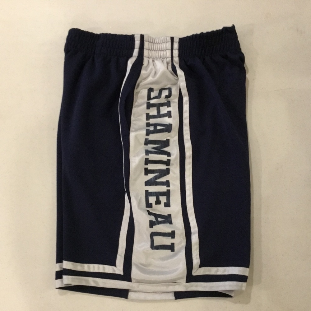 Navy Basketball Shamineau shorts white size L gym